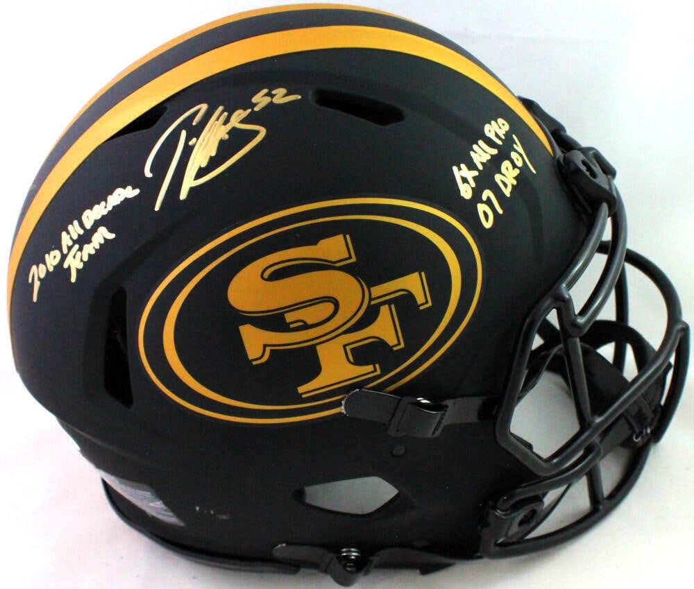 Patrick Willis Signed 49ers Eclipse Authentic Full Size Helmet Beckett Authenticated (1 of 10)