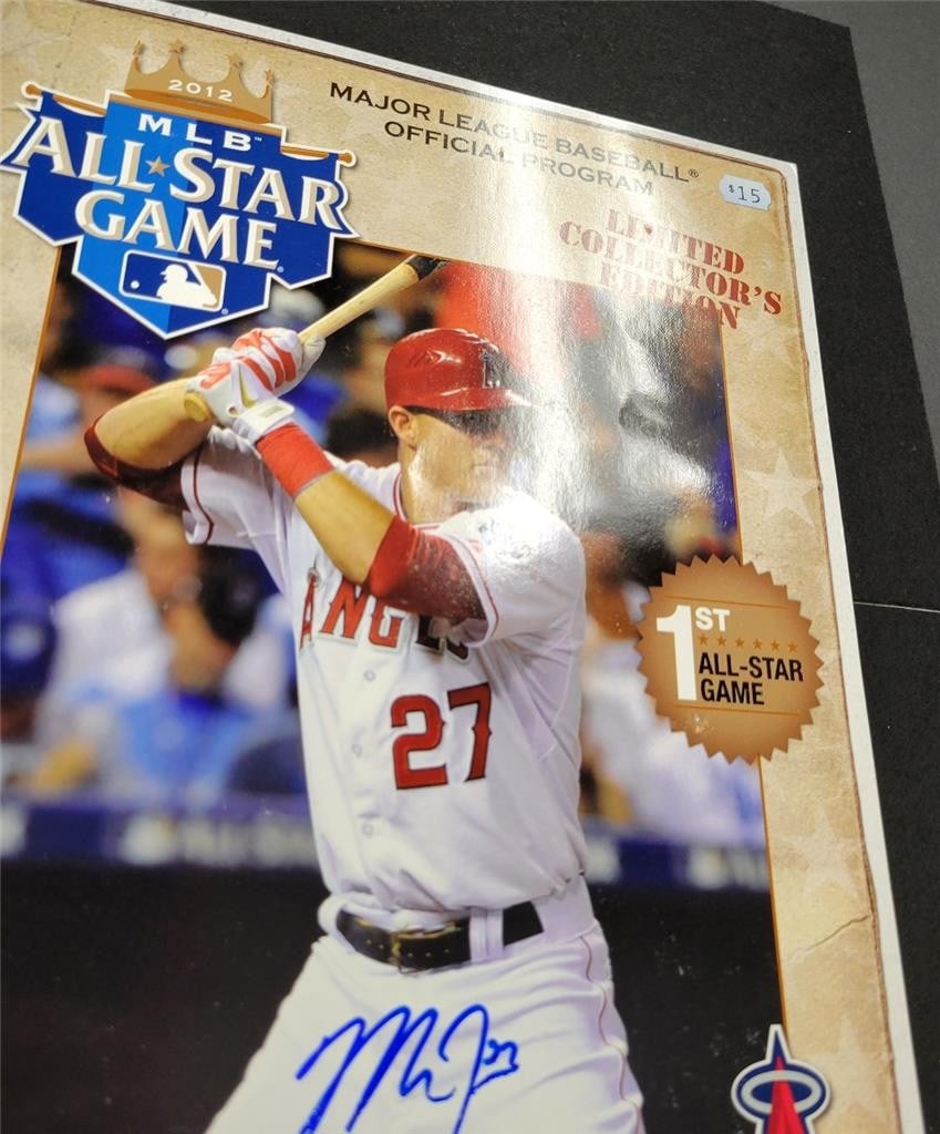Mike Trout Signed 2012 All-Star Game Program MLB Authenticated - 4
