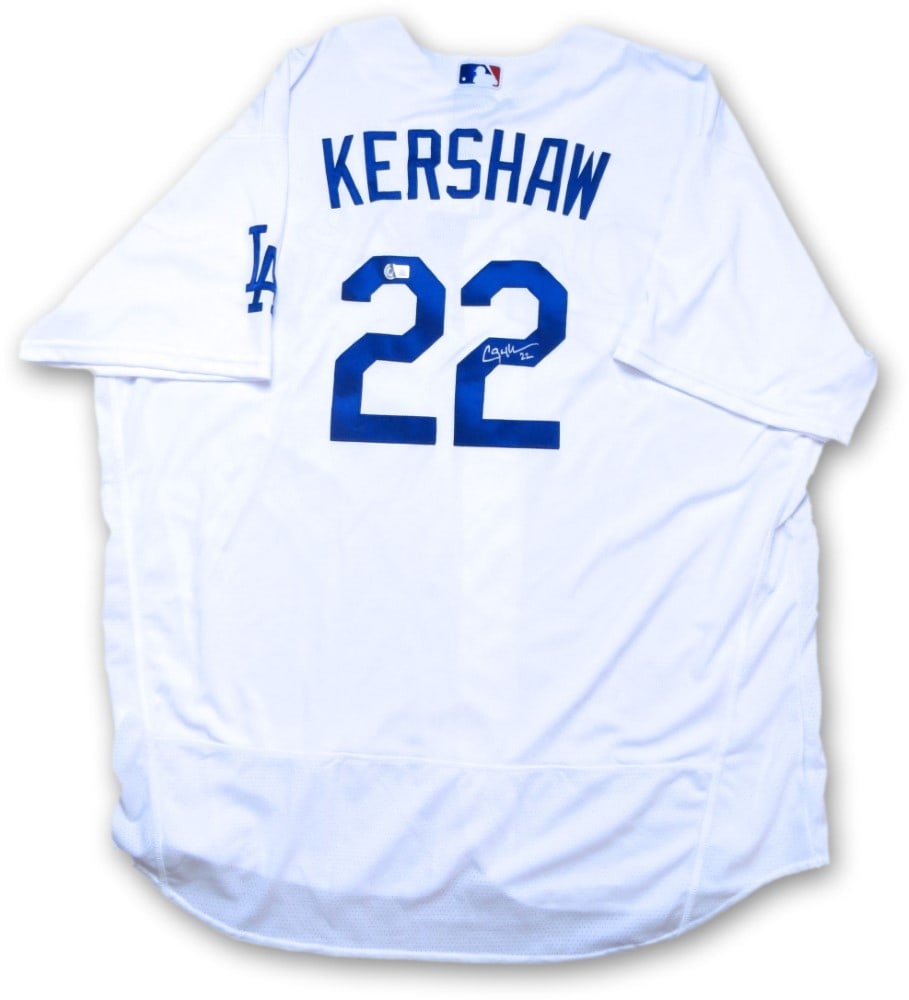 Clayton Kershaw Signed Authentic Dodgers Jersey Size 60 Beckett COA: Clayton Kershaw Signed Authentic Dodgers Jersey Size 60 Beckett COA Celebrate the legacy of baseball pitcher Clayton Kershaw with this authentic Los Angeles Dodgers jersey, personally autographed by K