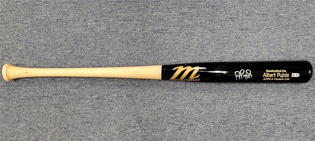 Albert Pujols Signed Marucci Game Model Bat with Fanatics Hologram (1 of 6)