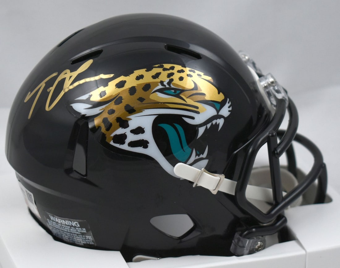 Jacksonville Jaguars Mini Helmet Signed by Trevor Lawrence Fanatics Authenticated (1 of 3)