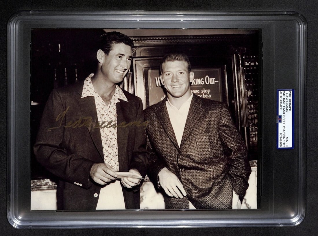 Ted Williams Mickey Mantle Signed 8x10 Photo PSA/DNA Authentic (1 of 2)