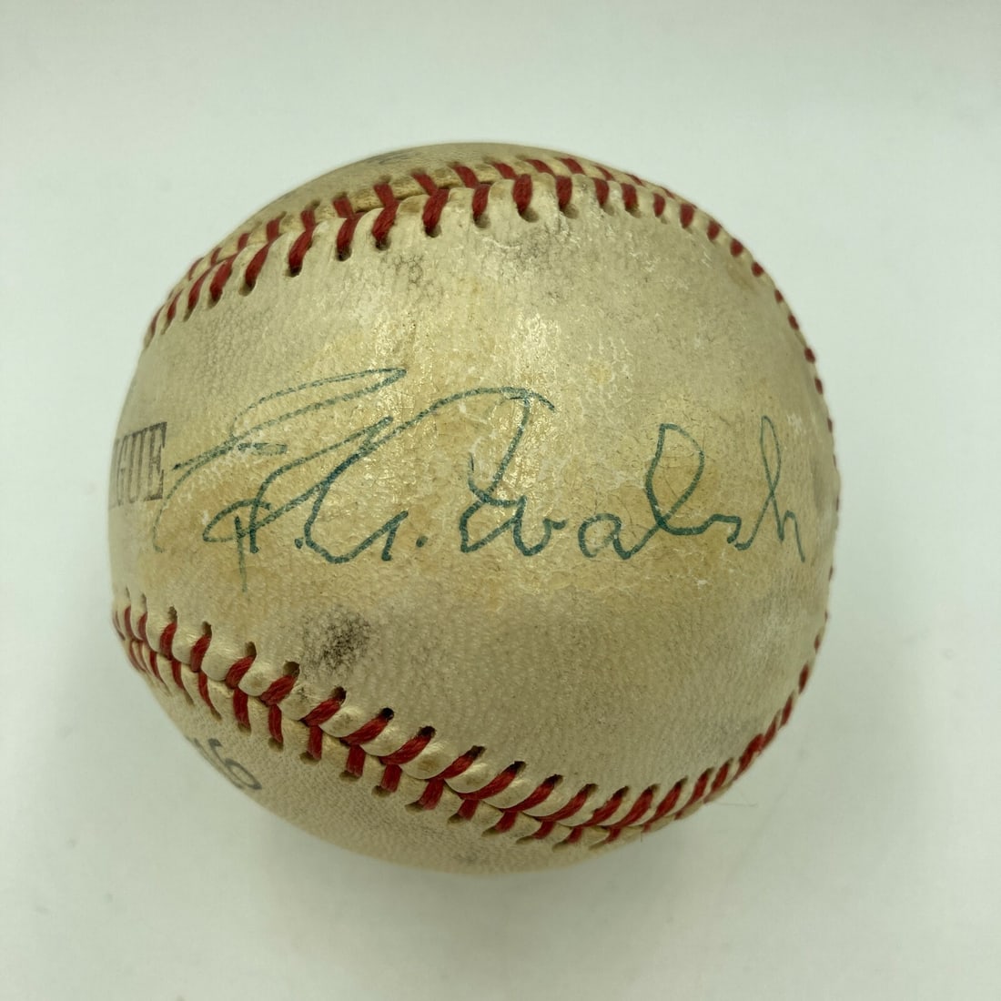 Ed Walsh Rare Single Signed Baseball with JSA COA December 1959: Ed Walsh Rare Single Signed Baseball with JSA COA December 1959 This rare Ed Walsh single signed autographed baseball is a must-have for any serious baseball memorabilia collector. Authenticated by Ja