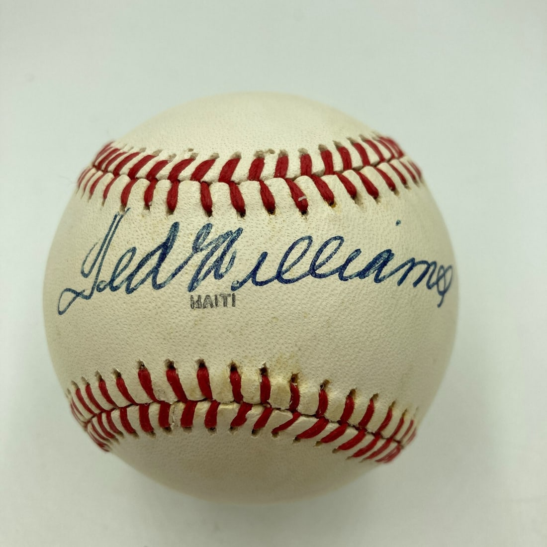 Ted Williams Signed 1983 All Star Game Baseball with JSA COA: Ted Williams Signed 1983 All Star Game Baseball with JSA COA This is an official baseball signed by Ted Williams, commemorating the 1983 All Star Game. The ball is authenticated by James Spence Authen