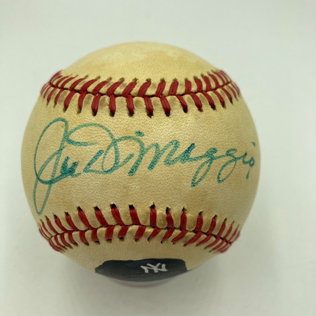 Joe DiMaggio Signed JM Everett Portrait Baseball with PSA DNA COA (1 of 7)