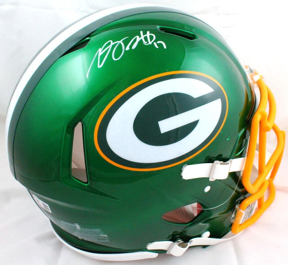 Davante Adams Signed Green Bay Packers F/S Speed Helmet Beckett Authenticated (1 of 9)