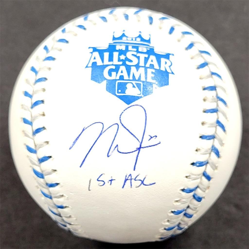 Mike Trout Signed 2012 All-Star Baseball MLB Authenticated: Mike Trout Signed 2012 All-Star Baseball MLB Authenticated This is an original 2012 All-Star baseball autographed by Mike Trout, a prominent player for the Los Angeles Angels. The baseball includes ML