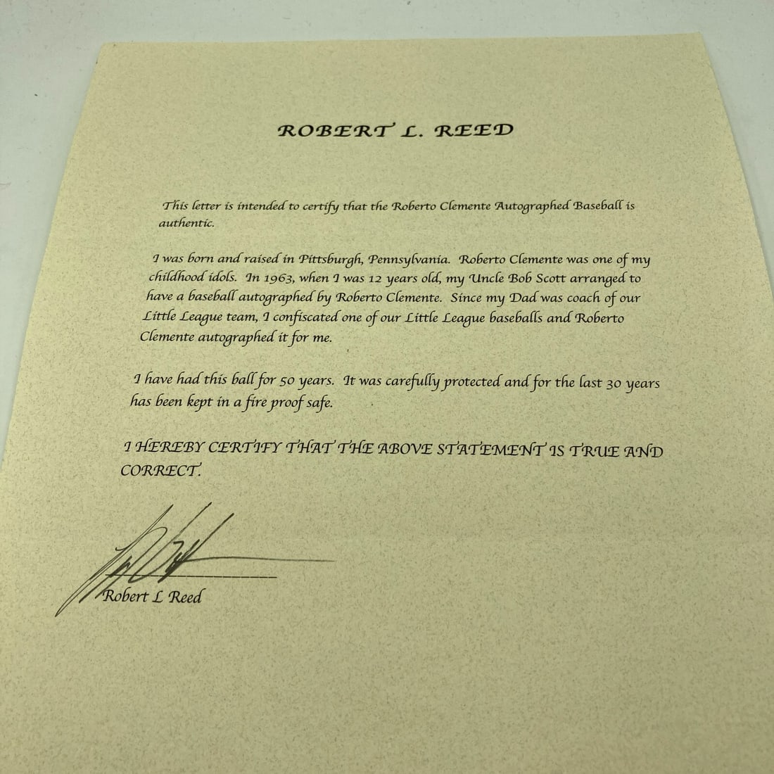 Roberto Clemente Single Signed Baseball PSA DNA JSA Authenticated - 8