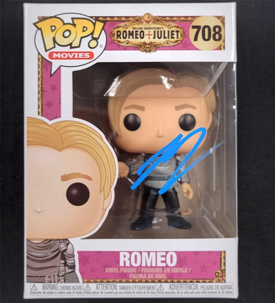 Leonardo DiCaprio Signed Funko Pop! Romeo & Juliet Beckett Authenticated: Leonardo DiCaprio Signed Funko Pop! Romeo & Juliet Beckett Authenticated This is an original Funko Pop! figure of Leonardo DiCaprio, featuring his signature from the movie Romeo & Juliet. The autograp