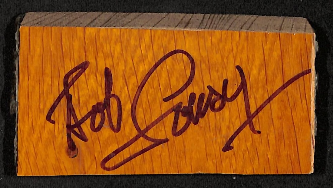 Boston Garden Parquet Floor Section Signed by Bob Cousy with PSA DNA Authentication: Boston Garden Parquet Floor Section Signed by Bob Cousy with PSA DNA Authentication This authentic piece of the historic Boston Garden parquet floor is a must-have for any Celtics fan or memorabilia c