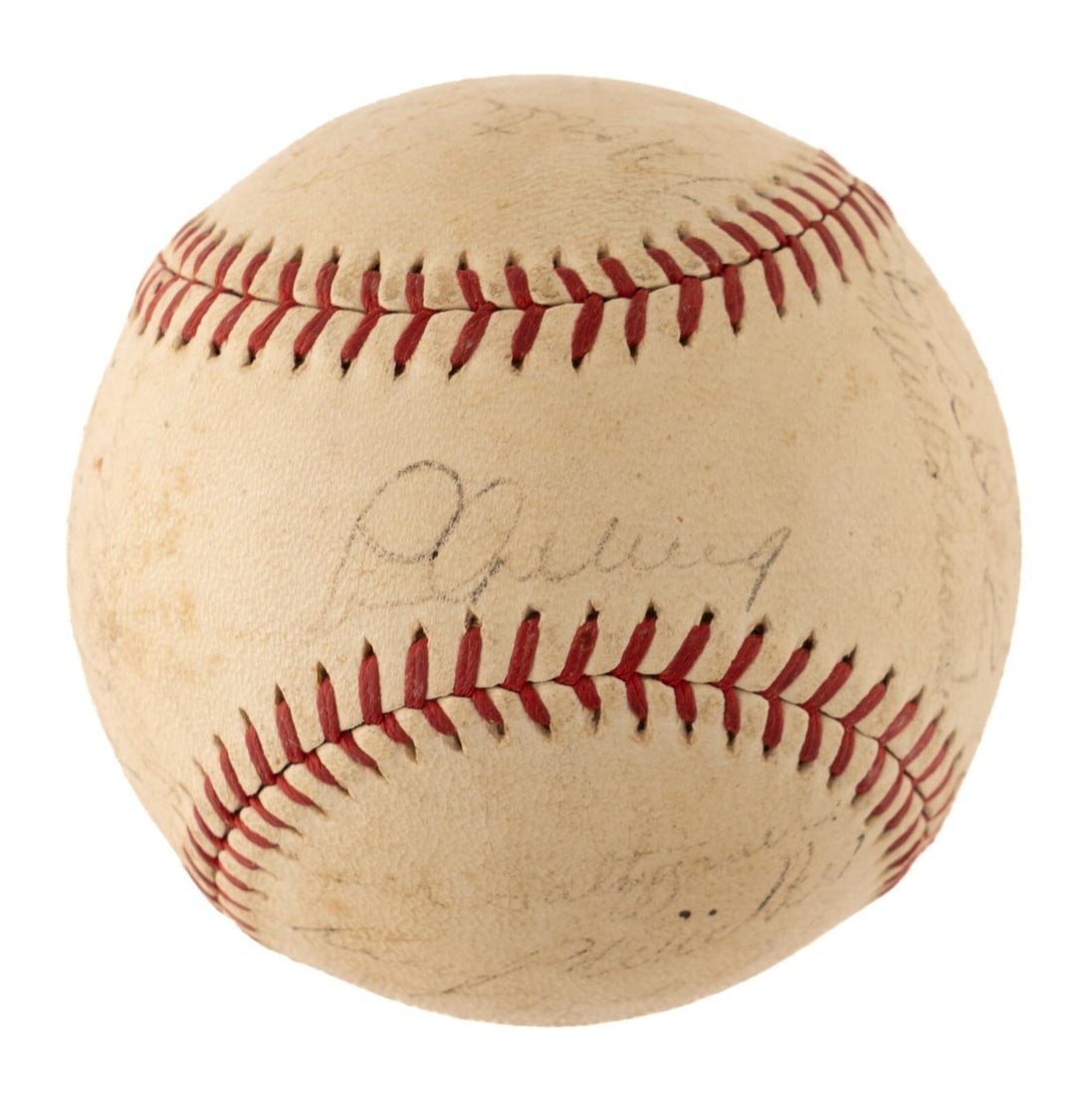 1936 NY Yankees Team Signed Baseball Lou Gehrig JSA Authenticated (1 of 7)