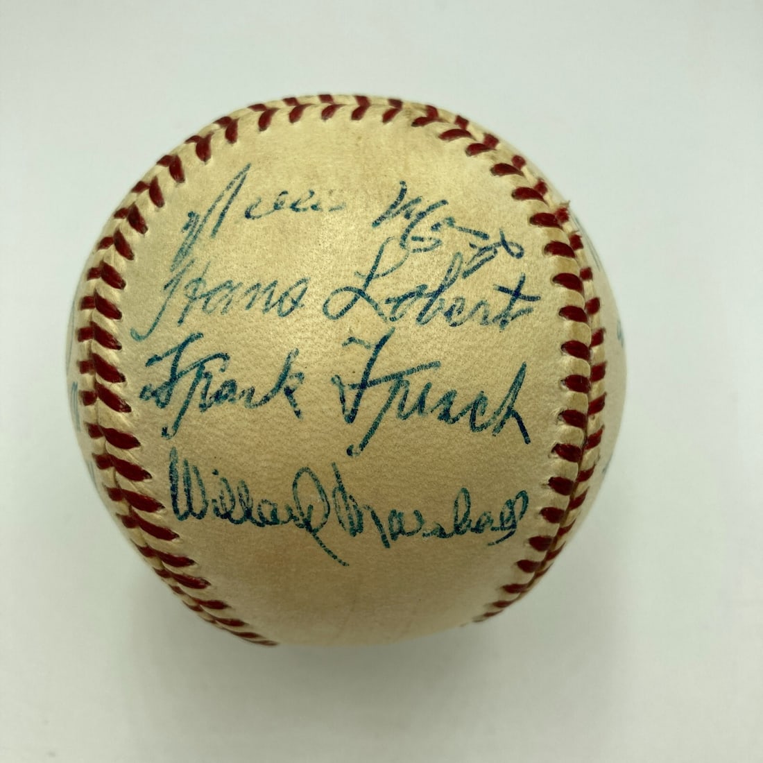 1951 New York Giants Team Signed Baseball with Willie Mays JSA COA (1 of 10)