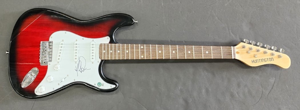 Katharine McPhee Autographed Electric Guitar Beckett Authenticated: Katharine McPhee Autographed Electric Guitar Beckett Authenticated This electric guitar, autographed by Katharine McPhee, is a must-have for fans and collectors alike. The signature has been authentic
