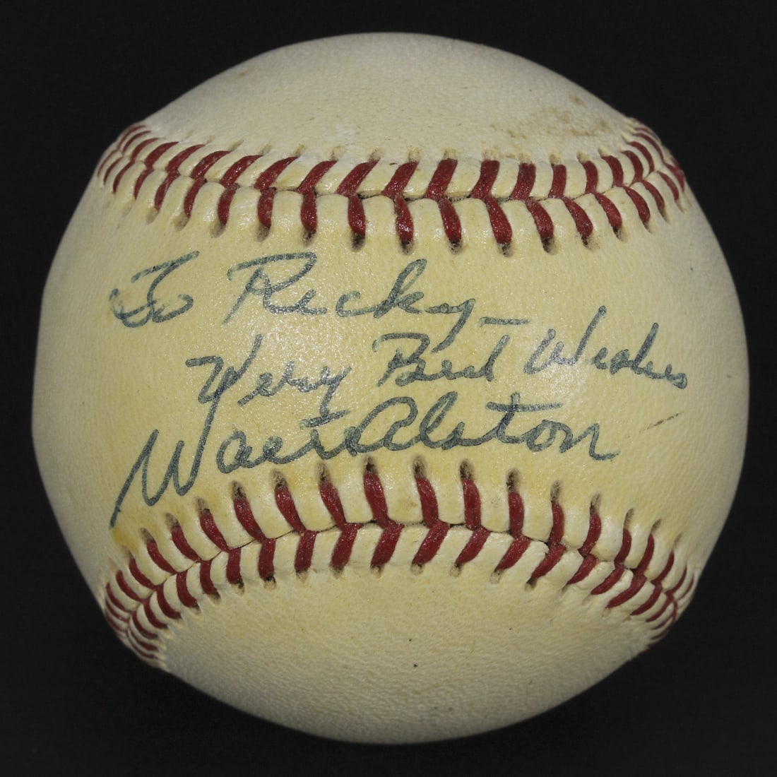 Vintage 1970 Walt Alston Signed National League Baseball JSA Authenticated: Vintage 1970 Walt Alston Signed National League Baseball JSA Authenticated This vintage 1970 National League baseball features the authentic autograph of Walt Alston, renowned manager of the Los Angel