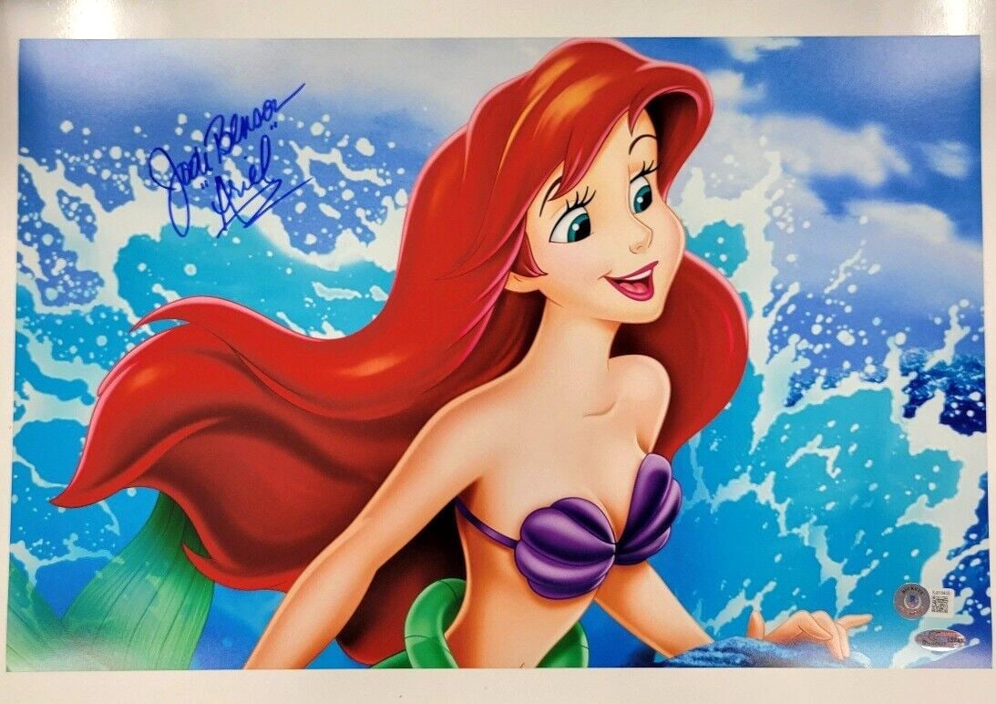 Jodi Benson Signed 11x17 Little Mermaid Photo Beckett Authenticated: Jodi Benson Signed 11x17 Little Mermaid Photo Beckett Authenticated This is an authentic 11x17 photograph from Disney's classic movie, The Little Mermaid, featuring the signature of voice actress Jodi