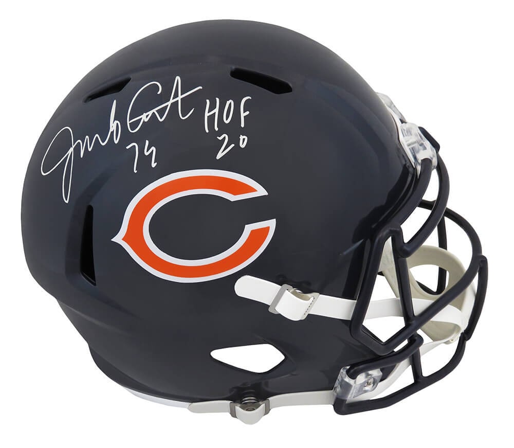 Jim Covert Signed Chicago Bears Full Size Helmet HOF 20 with COA (1 of 1)