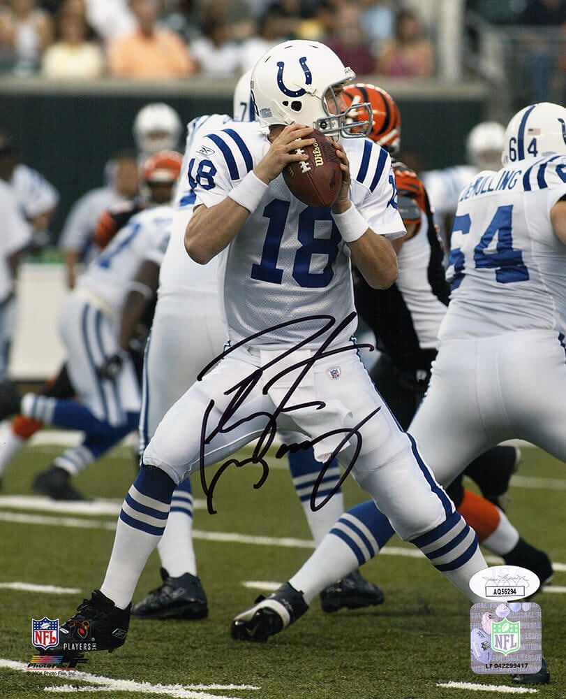 Peyton Manning Signed Colts 8x10 Photo vs Bengals JSA COA (1 of 1)