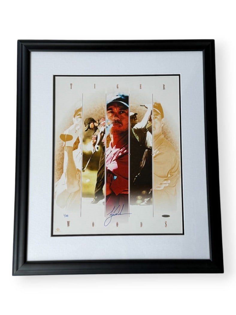 Tiger Woods Autographed 16x20 Photo Collage Limited Edition 1/100 UDA (1 of 7)