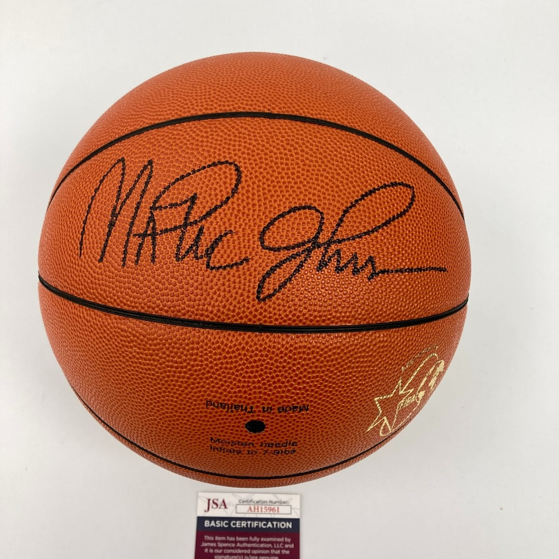 Magic Johnson Signed 1992 Olympics Basketball Dream Team JSA COA: Magic Johnson Signed 1992 Olympics Basketball Dream Team JSA COA This is an official basketball signed by Magic Johnson, featuring his autograph from the 1992 Olympics where he was a part of the legen