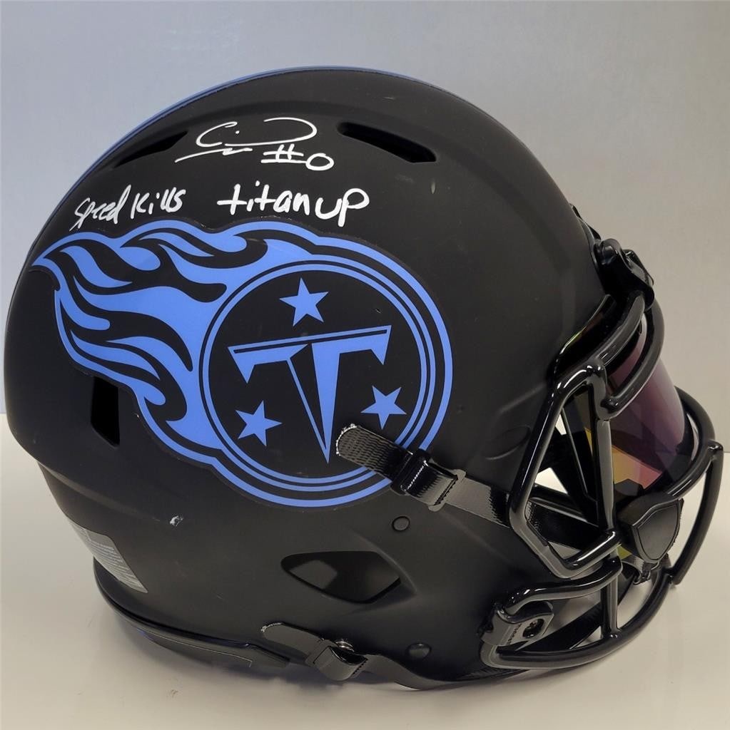 Full Size Eclipse Helmet Signed by Calvin Ridley Beckett Authenticated (1 of 7)