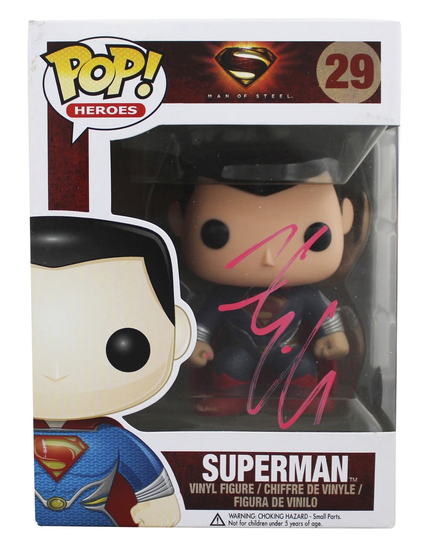 Henry Cavill Signed Superman 29 Funko Pop Figure With Beckett Authentication (1 of 7)
