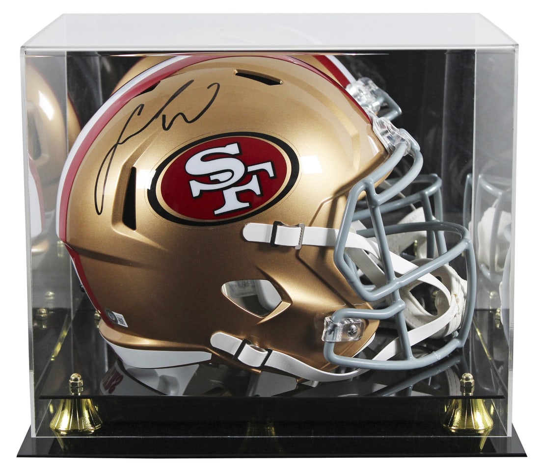 San Francisco 49ers Fred Warner Signed Full Size Speed Helmet BAS: San Francisco 49ers Fred Warner Signed Full Size Speed Helmet BAS This authentic autographed Riddell Full Size Speed Replica Helmet, featuring the signature of Fred Warner, a standout player for the S