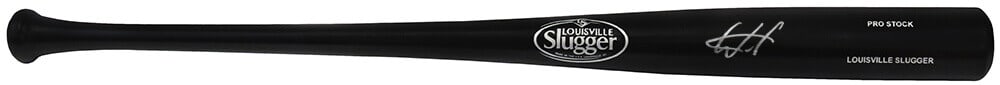 Wander Franco Signed Louisville Slugger Black Bat with COA (1 of 2)