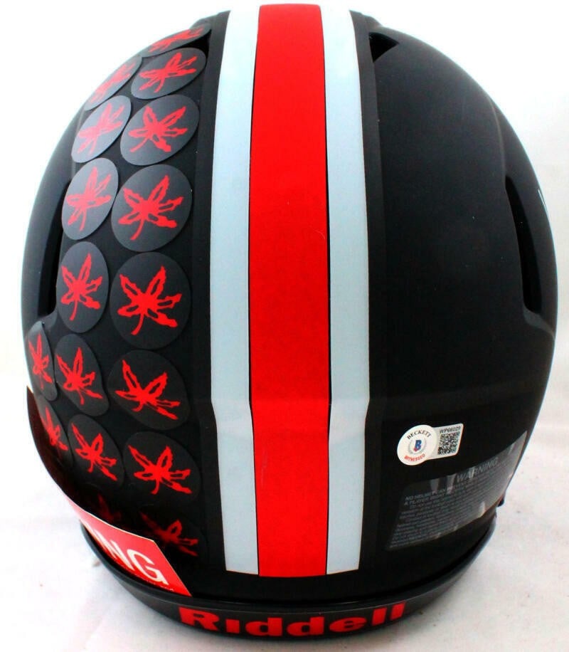Michael Thomas Signed Ohio State Buckeyes Eclipse Helmet Beckett Authenticated - 4