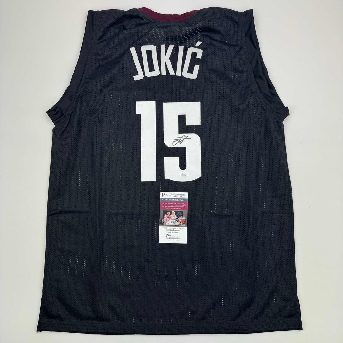 Autographed Nikola Jokic Denver Nuggets Black 5280 Jersey JSA COA: Autographed Nikola Jokic Denver Nuggets Black 5280 Jersey JSA COA This autographed Nikola Jokic Denver Black 5280 City Edition jersey is a must-have collectible for any NBA fan. It features the name