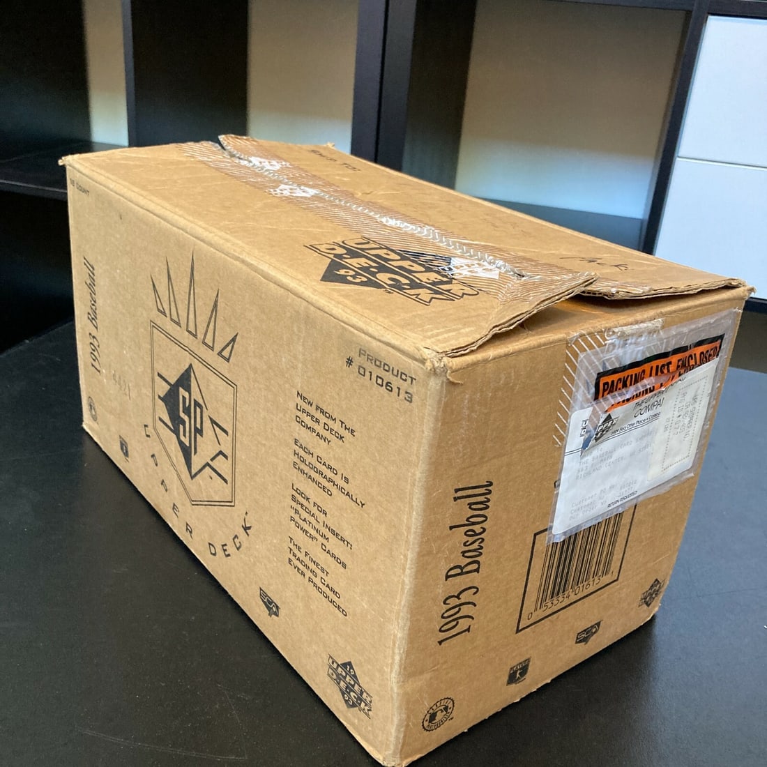 1993 Upper Deck SP Baseball Case 18 Sealed Boxes Derek Jeter Rookie RARE: 1993 Upper Deck SP Baseball Case 18 Sealed Boxes Derek Jeter Rookie RARE Discover this extremely rare complete case of 1993 Upper Deck SP Baseball boxes featuring the iconic Derek Jeter Rookie card. T