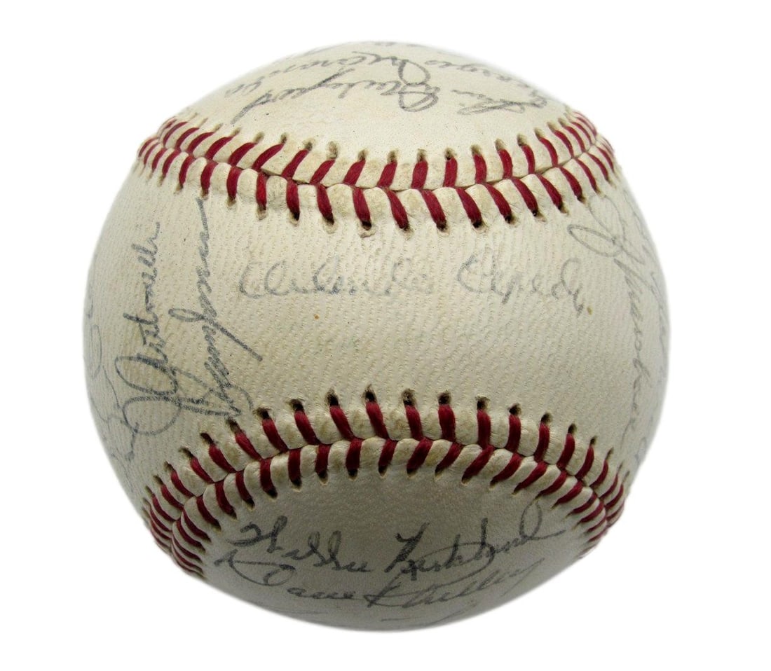 1960 San Francisco Giants Team Signed Baseball 23 Autographs Cepeda HOF (1 of 8)