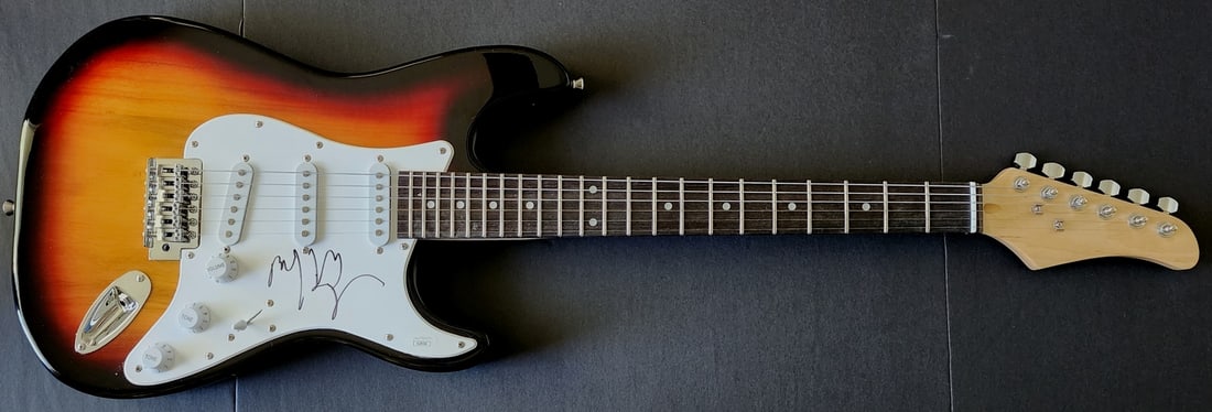 Billy Ray Cyrus Autographed Electric Guitar JSA Certified Authentic: Billy Ray Cyrus Autographed Electric Guitar JSA Certified Authentic This is an authentic electric guitar autographed by country music star Billy Ray Cyrus. The signature has been verified by James Spe