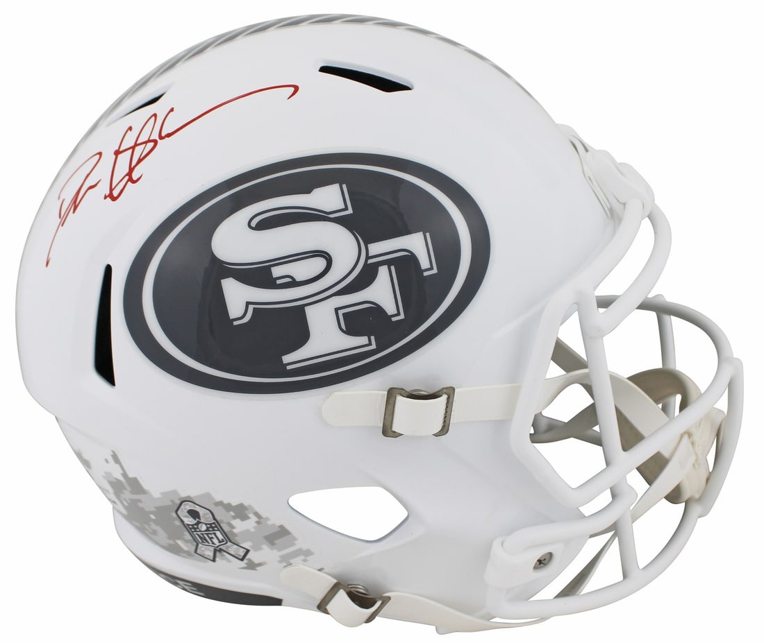 Deion Sanders Signed Salute to Service III Full Size Helmet BAS Authenticated: Deion Sanders Signed Salute to Service III Full Size Helmet BAS Authenticated This authentic San Francisco 49ers Full Size Speed Replica Helmet is personally signed by Deion Sanders, a legendary playe