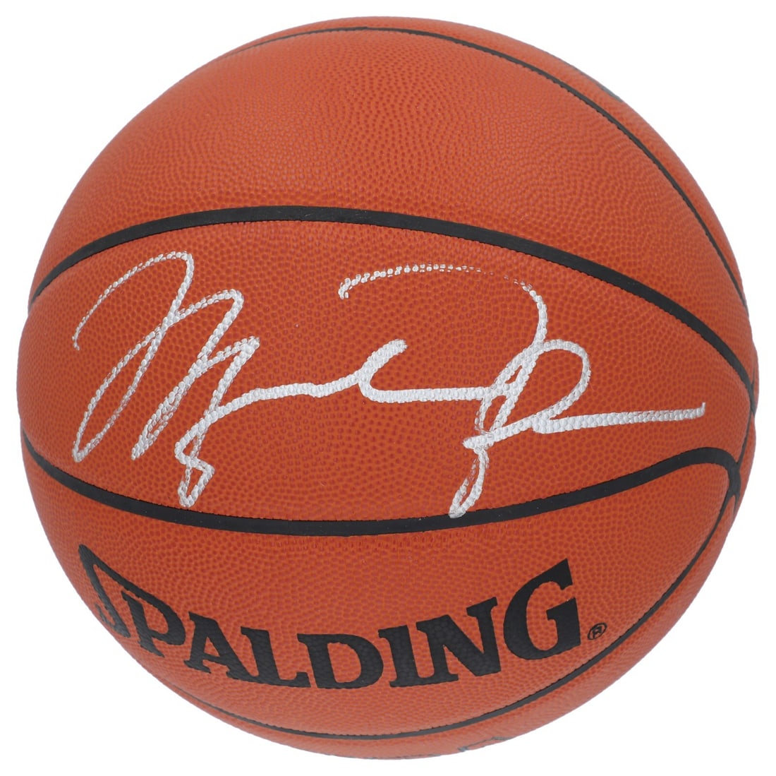 Michael Jordan Signed Spalding NBA Basketball with Upper Deck COA (1 of 6)