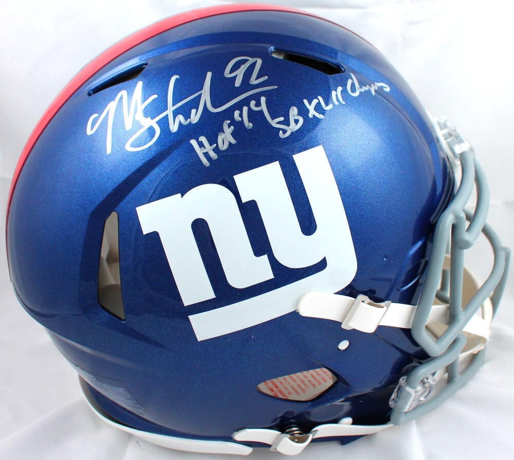 Autographed New York Giants Full Size Speed Helmet Michael Strahan Beckett Authenticated (1 of 10)