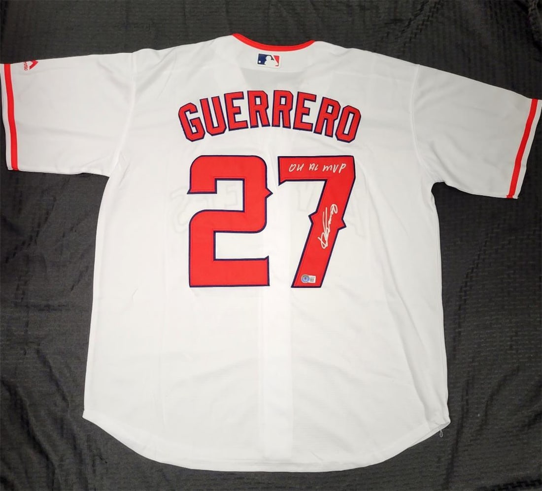 Vladimir Guerrero Signed 2004 AL MVP Angels Jersey Beckett Authenticated: Vladimir Guerrero Signed 2004 AL MVP Angels Jersey Beckett Authenticated Celebrate the legacy of baseball legend Vladimir Guerrero with this authentic signed Los Angeles Angels jersey, commemorating h