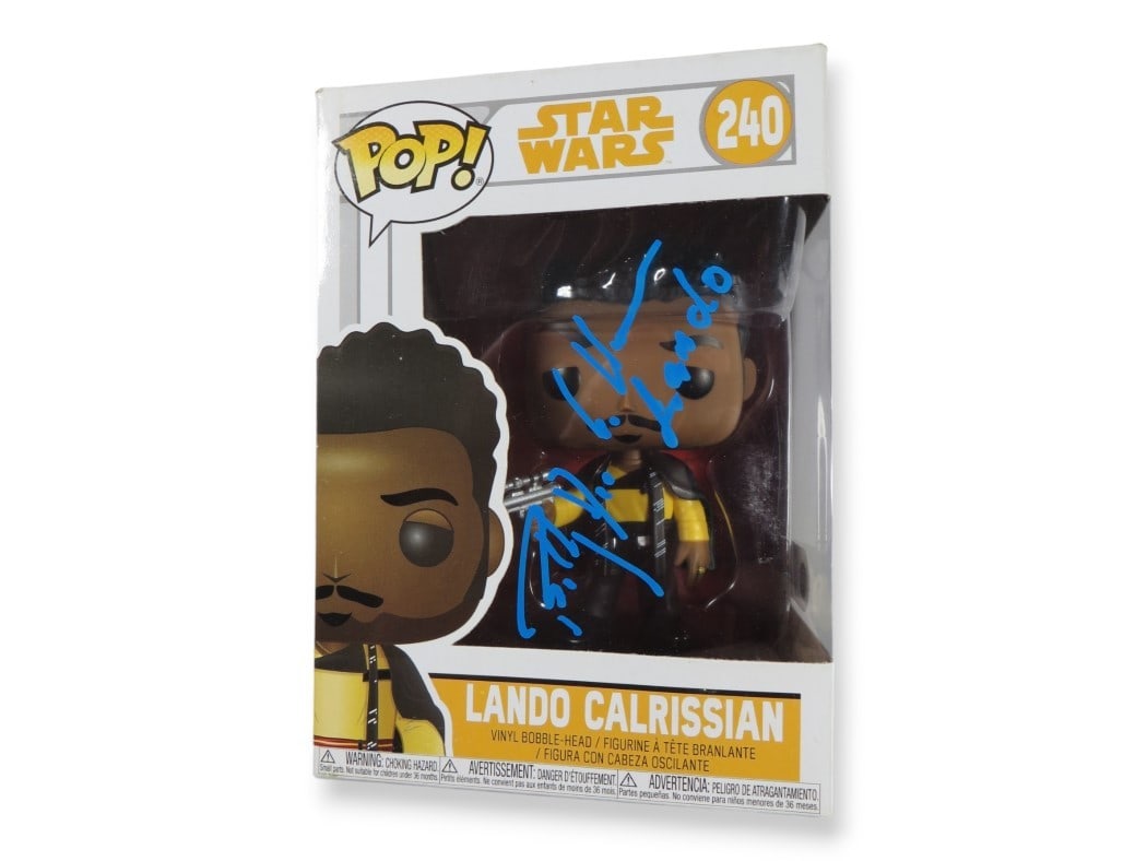 Billy Dee Williams Signed Funko POP Lando Star Wars JSA Authenticated: Billy Dee Williams Signed Funko POP Lando Star Wars JSA Authenticated This Funko POP! figurine features the beloved character Lando Calrissian, signed by the legendary actor Billy Dee Williams. The au