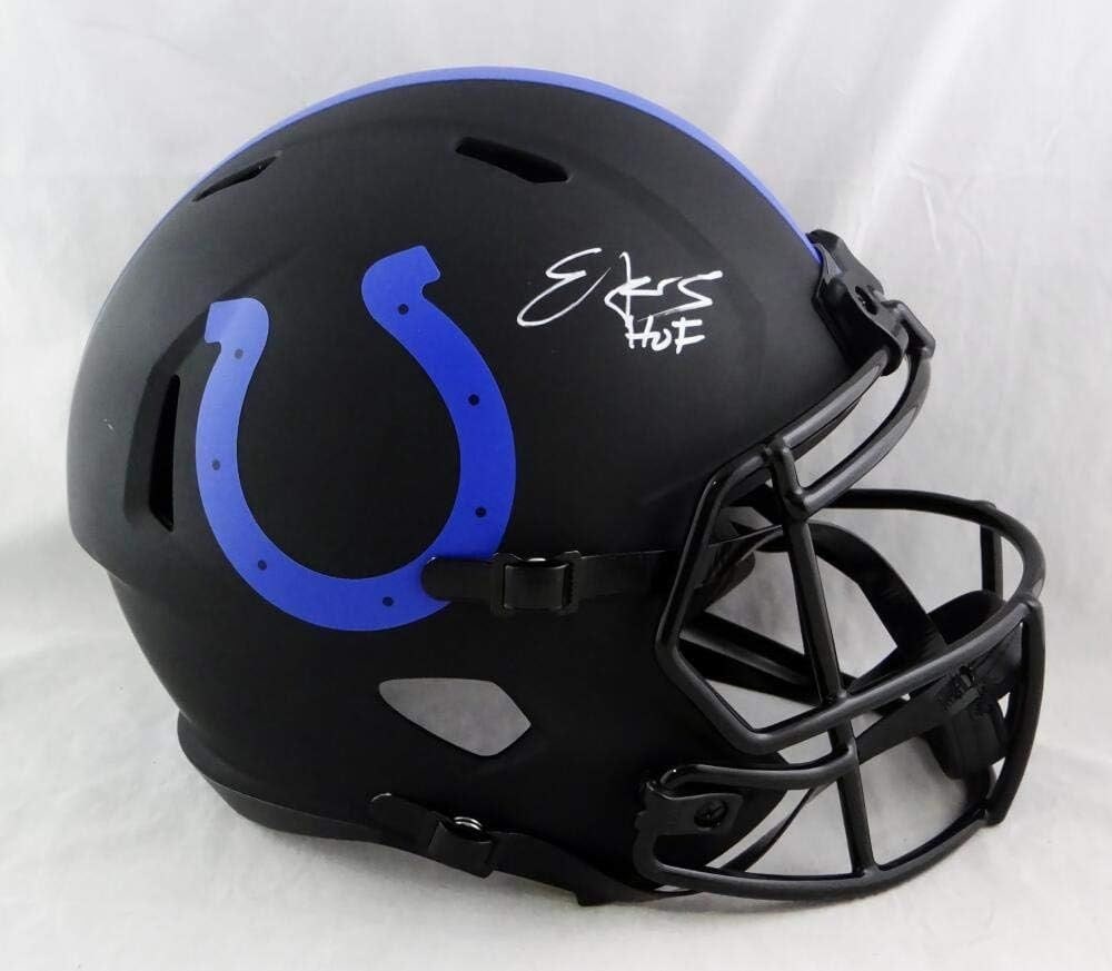 Edgerrin James Signed Colts Eclipse Speed Helmet JSA Auth - 3
