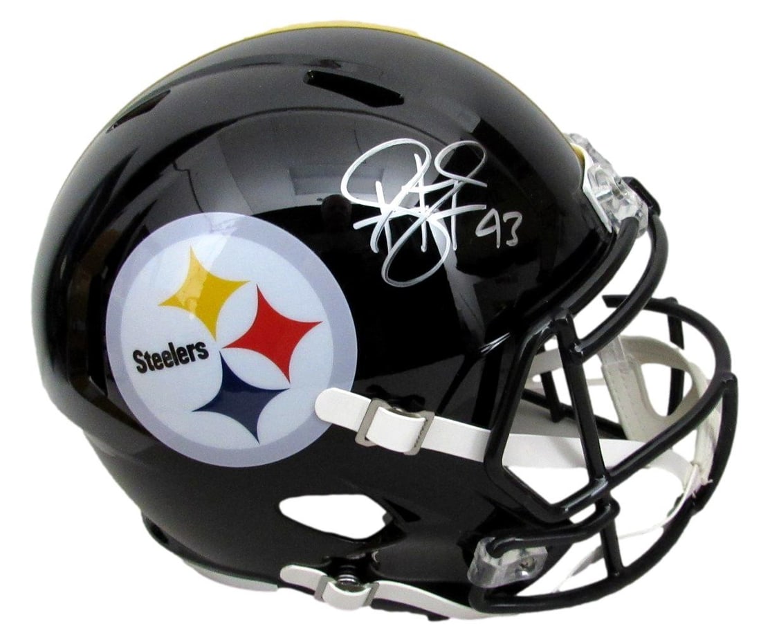 Troy Polamalu HOF Signed Full Size Speed Replica Helmet Steelers BAS: Troy Polamalu HOF Signed Full Size Speed Replica Helmet Steelers BAS Celebrate the legacy of Troy Polamalu with this authentic Hall of Fame signed full-size speed replica helmet from the Pittsburgh St