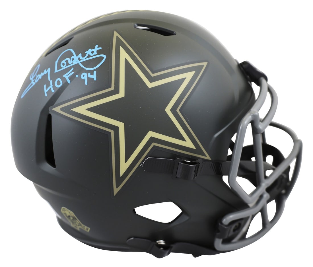 Tony Dorsett Signed Dallas Cowboys HOF 94 Full Size Helmet BAS Authenticated: Tony Dorsett Signed Dallas Cowboys HOF 94 Full Size Helmet BAS Authenticated This original, autographed Dallas Cowboys helmet is a must-have for any fan. The full-size Speed Replica helmet features To