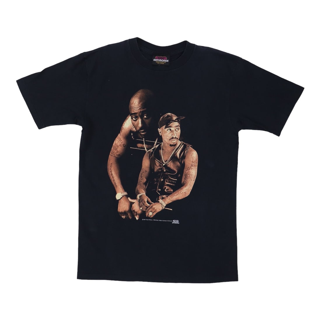 Vintage 1997 Tupac Shakur Stop The Violence Black Cotton T-Shirt: Vintage 1997 Tupac Shakur Stop The Violence Black Cotton T-Shirt This is an original vintage 1997 Tupac Shakur "Stop The Violence" shirt featuring graphics on both the front and back. Made from 100% c