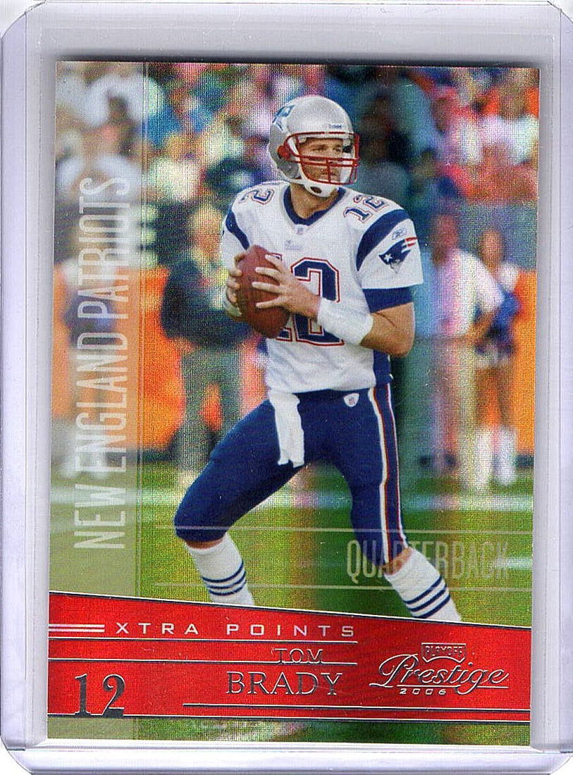 Tom Brady 2006 Playoff Prestige Xtra Points Parallel Card #95 Serial 022/100 (1 of 2)