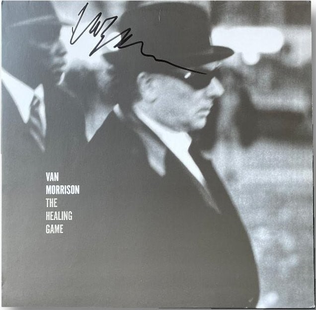 Van Morrison Autographed The Healing Game Record Sleeve with Vinyl JSA Certified: Van Morrison Autographed The Healing Game Record Sleeve with Vinyl JSA Certified This is an original record album sleeve for Van Morrison's "The Healing Game," autographed by the legendary artist hims