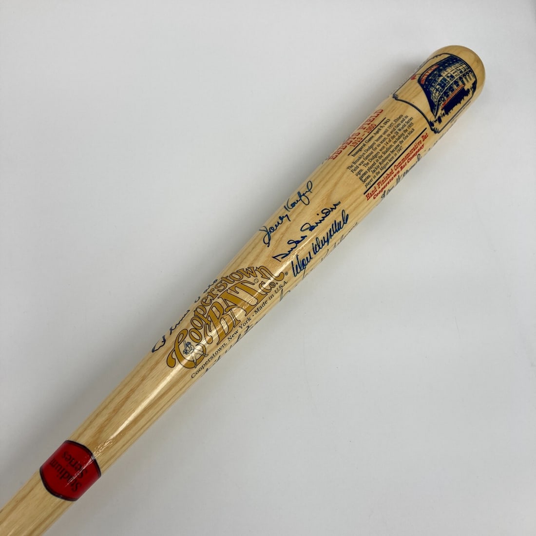 Sandy Koufax Don Drysdale Signed Brooklyn Dodgers Bat JSA Authenticated: Sandy Koufax Don Drysdale Signed Brooklyn Dodgers Bat JSA Authenticated This original signed baseball bat features the autographs of 26 legendary players from the Brooklyn Dodgers, including Hall of F