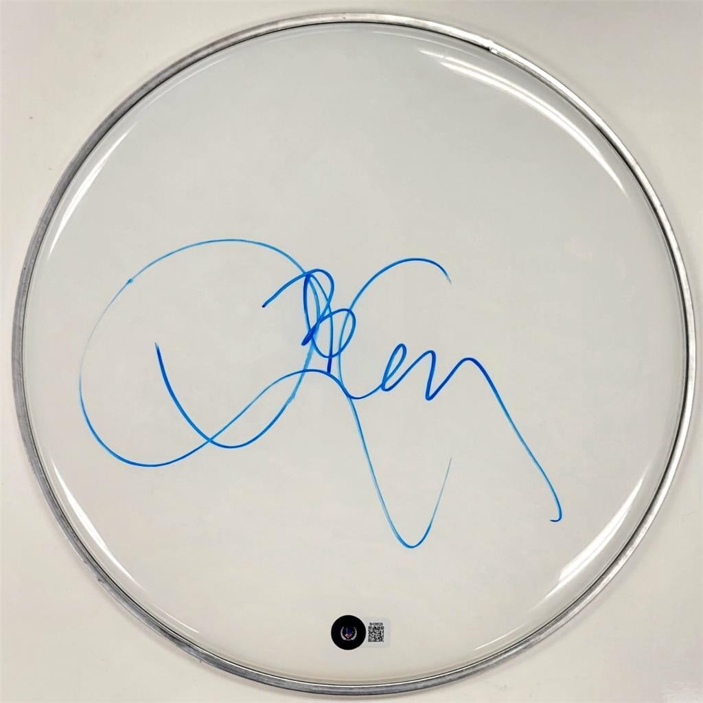 12 Inch Drumhead Autographed by Tool's Danny Carey with Beckett BAS Hologram: 12 Inch Drumhead Autographed by Tool's Danny Carey with Beckett BAS Hologram This is an original 12-inch drumhead signed by Danny Carey, the drummer from Tool. The item is pre-owned and features an au