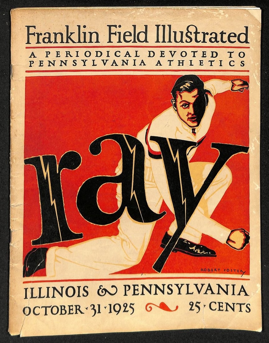 Illinois versus Pennsylvania Football Program October 31 1925 Original Edition (1 of 5)