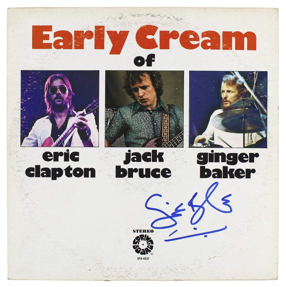 Ginger Baker Signed Cream Album Cover Beckett Authenticated: Ginger Baker Signed Cream Album Cover Beckett Authenticated This authentic album cover from the iconic band Cream has been personally signed by drummer Ginger Baker. It is an original piece, featuring