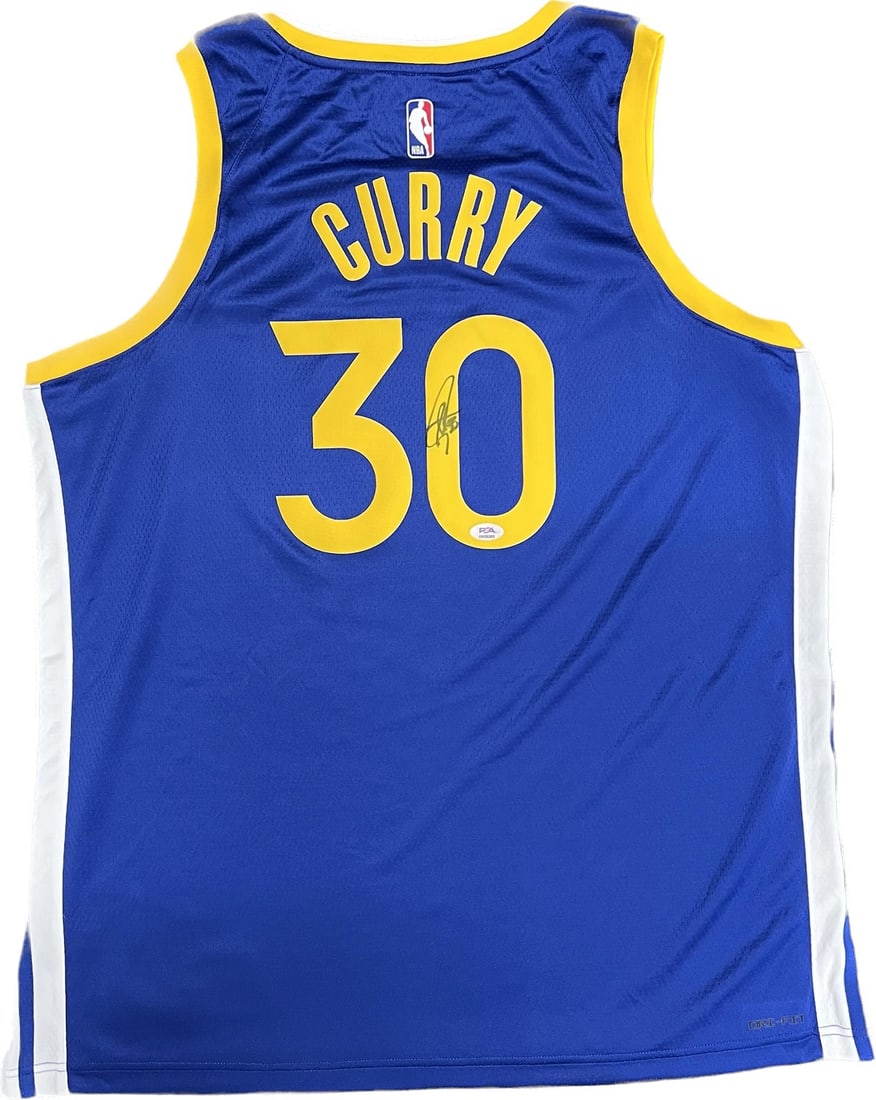 Stephen Curry Autographed Jersey PSA/DNA Golden State Warriors Original: Stephen Curry Autographed Jersey PSA/DNA Golden State Warriors Original Elevate your sports memorabilia collection with this original autographed jersey by Stephen Curry, the superstar of the Golden S