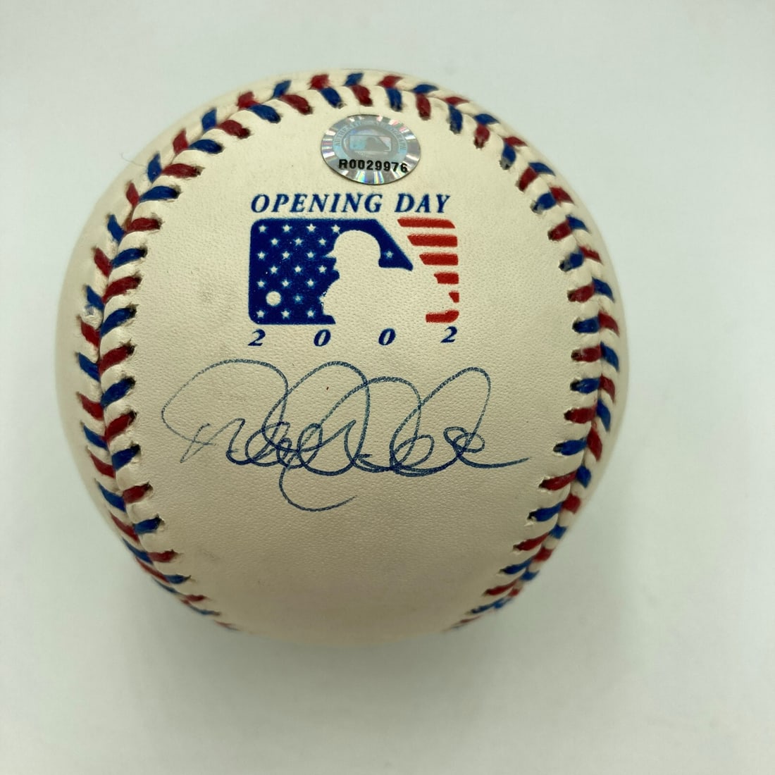 Derek Jeter Signed 2002 Opening Day Baseball Steiner Sports Authenticated: Derek Jeter Signed 2002 Opening Day Baseball Steiner Sports Authenticated This is a Derek Jeter signed 2002 Opening Day Major League Baseball, authenticated by Steiner Sports and featuring an MLB holo