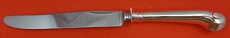 Tuttle Onslow Sterling Silver Dinner Knife 9.5 Pistol Grip HT II: Tuttle Onslow Sterling Silver Dinner Knife 9.5 Pistol Grip HT II This exquisite dinner knife features a sterling silver hollow pistol grip handle complemented by a stainless steel blade, measuring 9 1
